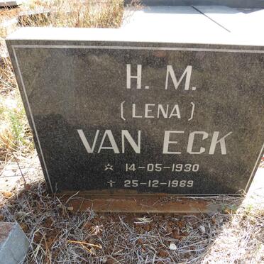 ECK H.M., van 1930-1989