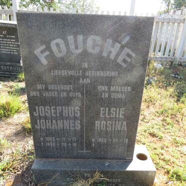 FOUCHE Josephus Johannes 1923-1996 & Elsie Rosina 1923-