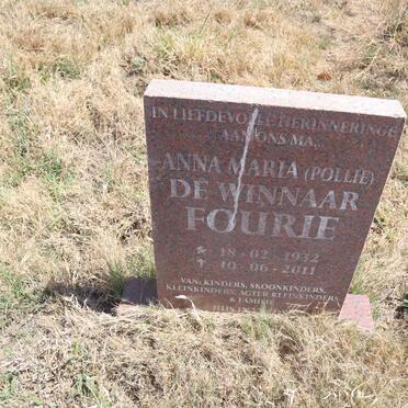 FOURIE Anna Maria nee DE WINNAAR 1932-2011