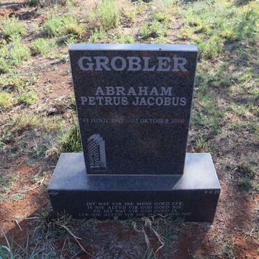 GROBLER Abraham Petrus Jacobus 1942-2000