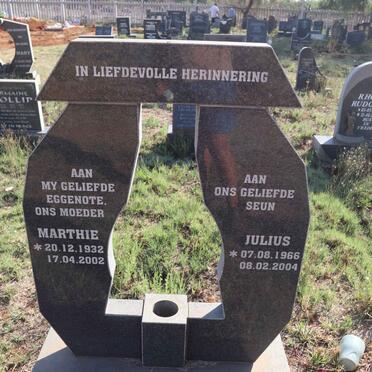 HOFFMANN Marthie 1932-2002 :: HOFFMANN Julius 1966-2004