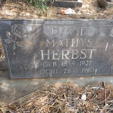 HERBST David Mathys 1927-1983