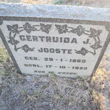 JOOSTE Gertruida J. 1869-1953