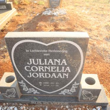 JORDAAN Juliana Cornelia 1958-2016