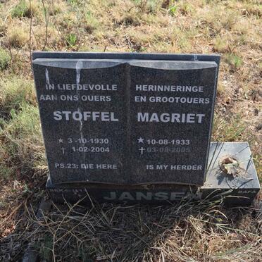JANSEN Stoffel 1930-2004 & Magriet 1933-2005