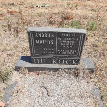 KOCK Andries Mathys, de 1932-1994