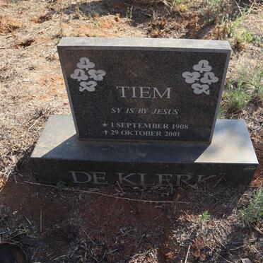 KLERK Tiem, de 1908-2001