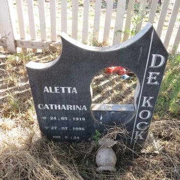 KOCK Aletta Catharina, de 1918-1996