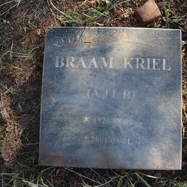 KRIEL Braam 1926-2001