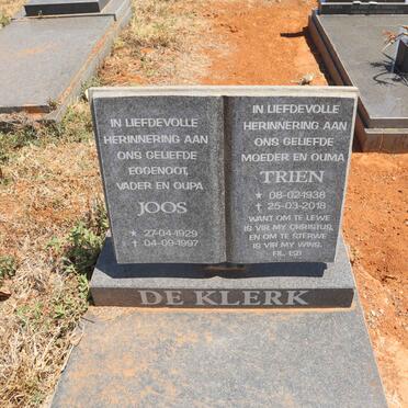 KLERK Joos, de 1929-1997 & Trien 1938-2018