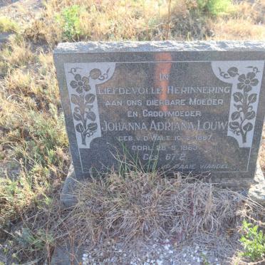 LOUW Johanna Adriana nee V.D. WALT 1887-1963