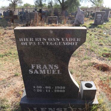 LENSLEY Frans Samuel 1930-2000