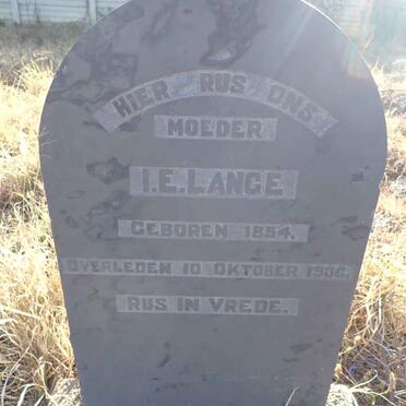 LANGE I.E. 1854-1936