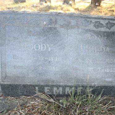 LEMMER Moody 1891-1955 & Frieda 1904-1953