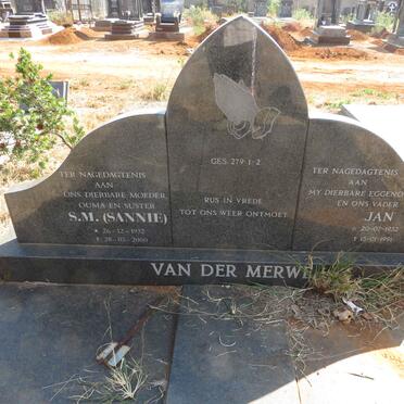 MERWE Jan, van der 1932-1991 & S.M. 1932-2000