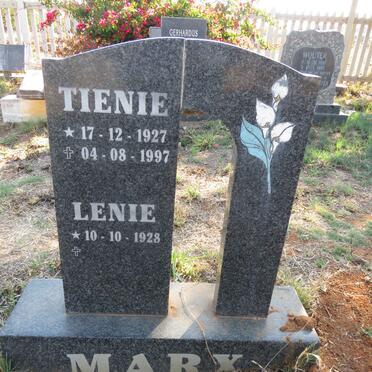 MARX Tienie 1927-1997 & Lenie 1928-
