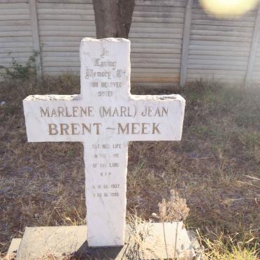 MEEK Marlene Jean, BRENT- 1937-1995