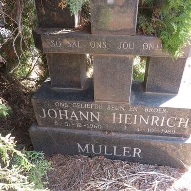 MULLER Johann Heinrich 1960-1989