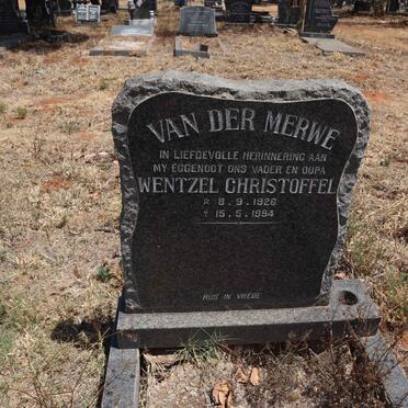MERWE Wentzel Christoffel, van der 1926-1994