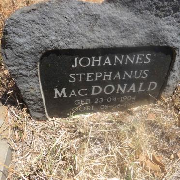 MACDONALD Johannes Stephanus 1904-1992