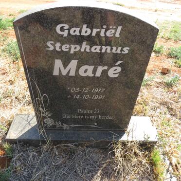 MARE Gabriel Stephanus 1917-1991