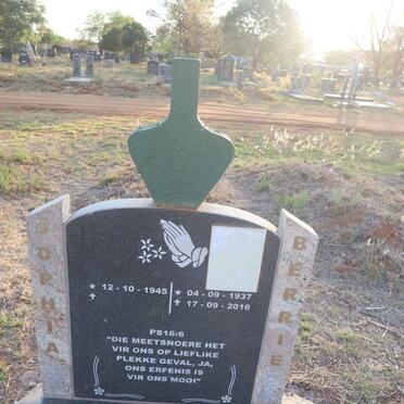 MYBURG Berrie 1937-2016 & Sophia 1945-