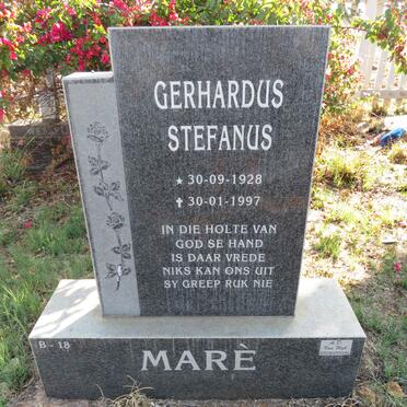 MARE Gerhardus Stefanus 1928-1997