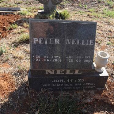 NELL Peter 1925-2001 & Nellie 1931-2003