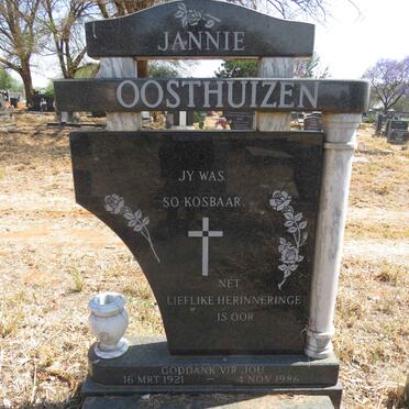 OOSTHUIZEN Jannie 1921-1986