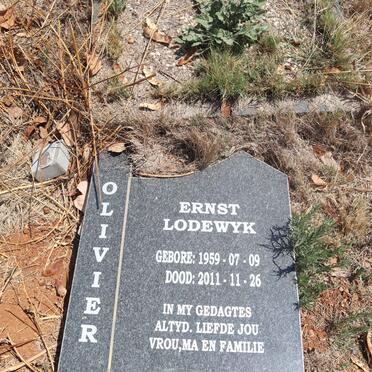 OLIVIER Ernst Lodewyk 1959-2011