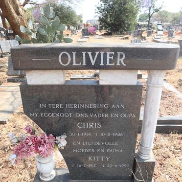 OLIVIER Chris 1914-1986 & Kitty 1917-1993