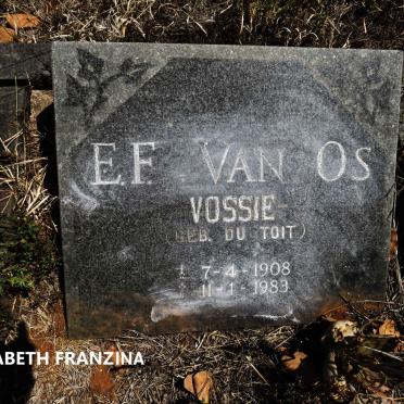 OS Elizabeth Franzina, van nee DU TOIT 1908-1983