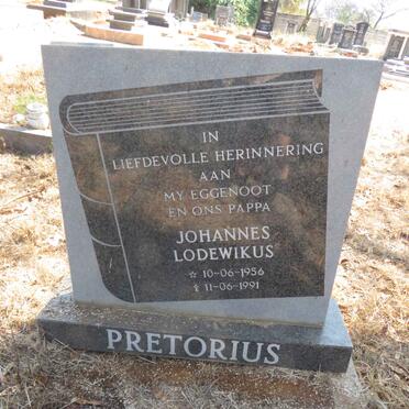 PRETORIUS Johannes Lodewikus 1956-1991