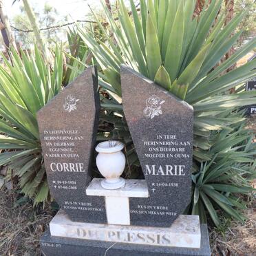 PLESSIS Corrie, du 1934-2008 & Marie 1938-