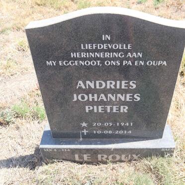 ROUX Andries Johannes Pieter, le 1941-2014