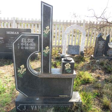RENSBURG Elsie, J. van 1929-1997