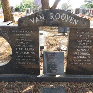 ROOYEN George Frederick Stephanus, van 1911-1990 & Catharina Wilhelmina IZEL 1915-1990