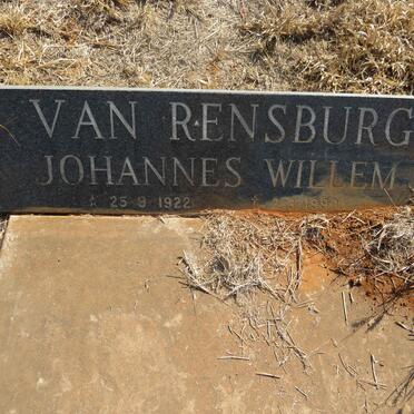 RENSBURG Johannes Willem, van 1922-1990