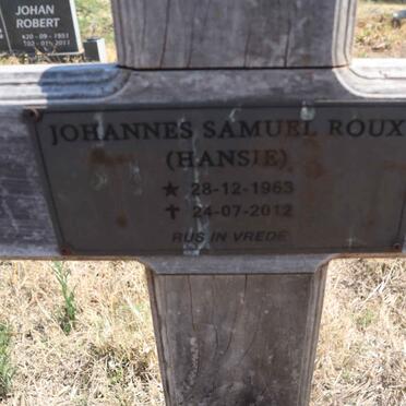 ROUX Johannes Samuel 1963-2012