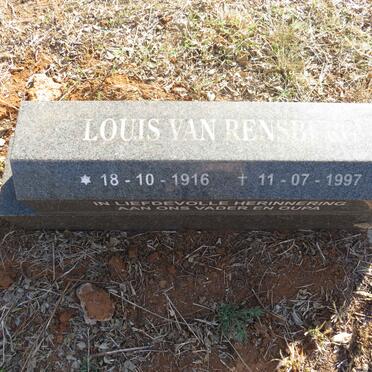RENSBURG Louis, van 1916-1997