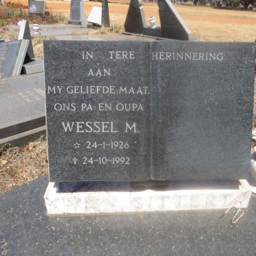 SITTERT Wessel M, van 1926-1992