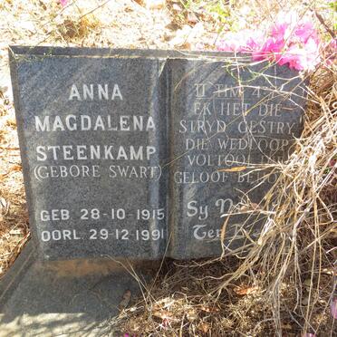 STEENKAMP Anna Magdalena nee SWART 1915-1991