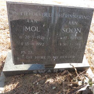 SWART Soon 1921-2000 & Mol 1926-1992