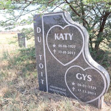 TOIT Gys, du 1925-2011 & Katy 1927-2011
