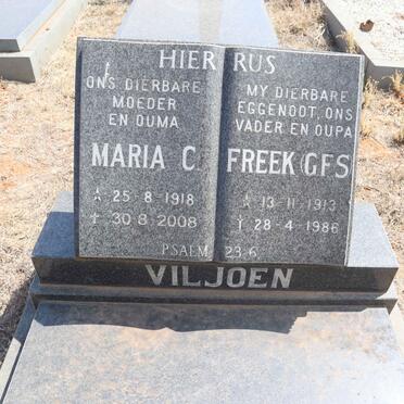 VILJOEN G.F.S. 1913-1986 & Maria C. 1918-2008