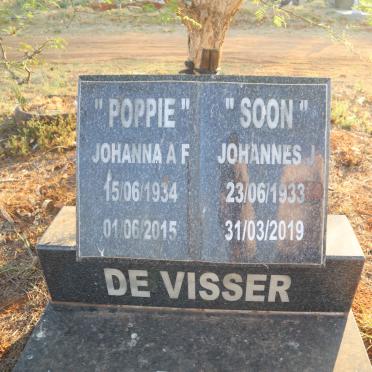 VISSER Johannes J., de 1933-2019 & Johanna A.F. 1934-2015
