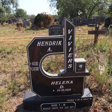 VIVIERS Hendrik A. 1923-2003 & Helena D. 1920-