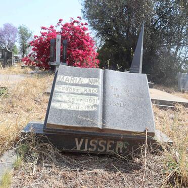 VISSER Maria Nel nee KROG 1901-1985