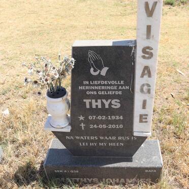 VISAGIE Matthys Johannes 1934-2010