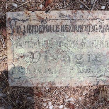 VISAGIE Gerhardus Cornelius Marthinus 1944-2017